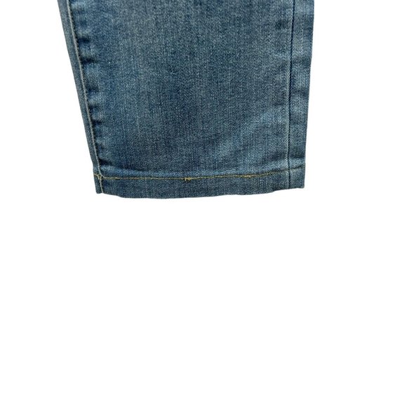 Sundance Magnolia Straight Leg Jeans Boho Lace Patches Embroidered Sz 27 Altered - Picture 7 of 9